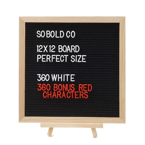 Premium Black Felt Letter Board