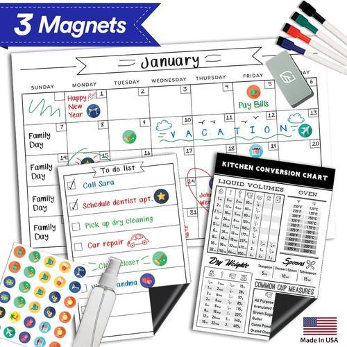 Magnetic Dry Erase Calendar