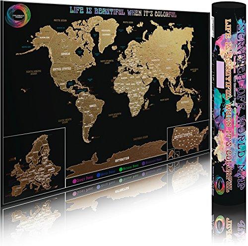 Scratchable World Map