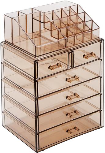 Acrylic Cosmetic Makeup And Jewelry Storage Case Display